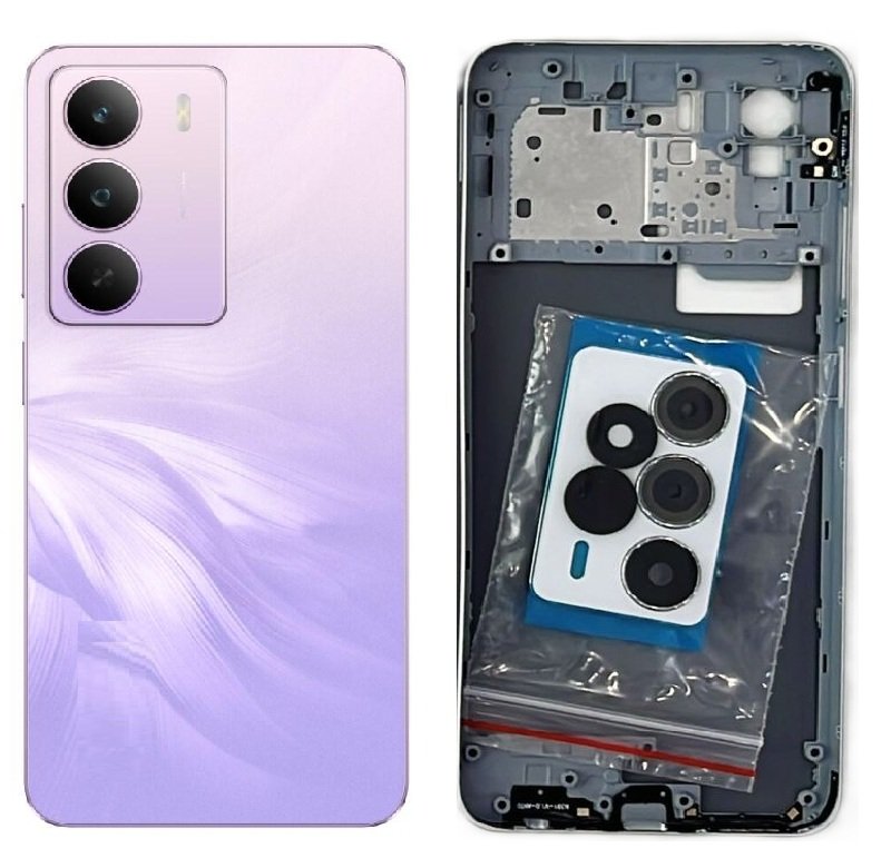 Realme P3 Lite 5G Full Body Housing Replacement Back Frame Middle Chassis with Side Keys – White, Green & Purple