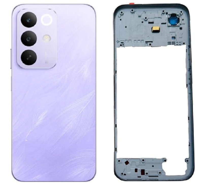 Realme C85 5G Full Body Housing Replacement Back Frame Middle Chassis with Side Keys – Blue, Brown & Purple