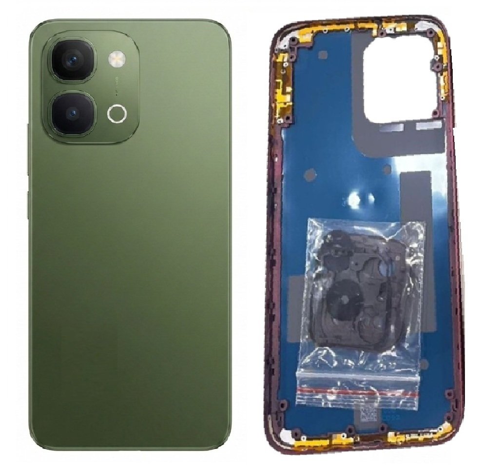 Vivo Y51 Pro 5G Full Body Housing Replacement Back Frame Middle Chassis with Side Keys – Green, White, Maroon & Gold