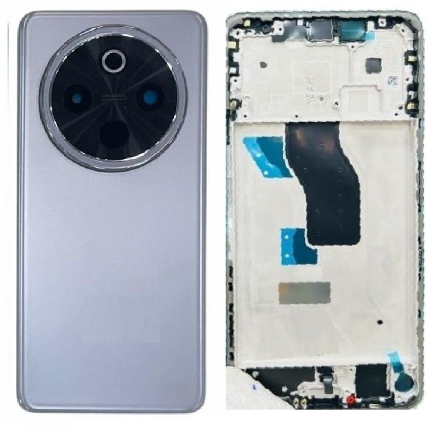 Vivo T4 5G Full Body Housing Replacement Back Frame Middle Chassis with Side Keys – Silver, Blue, Purple, White & Black