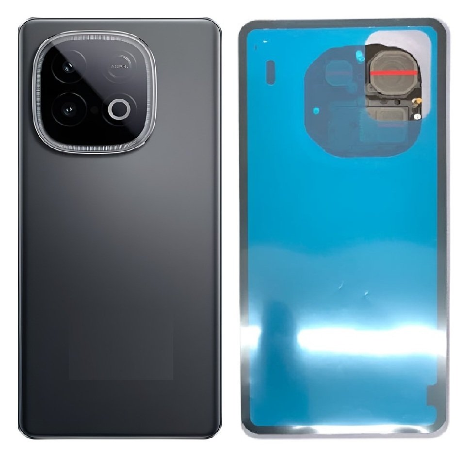 Compatible Replacement iQOO Neo 10 5G Back Panel Battery Cover Replacement – Gold, Orange, White, Black & Blue Color: BLACK