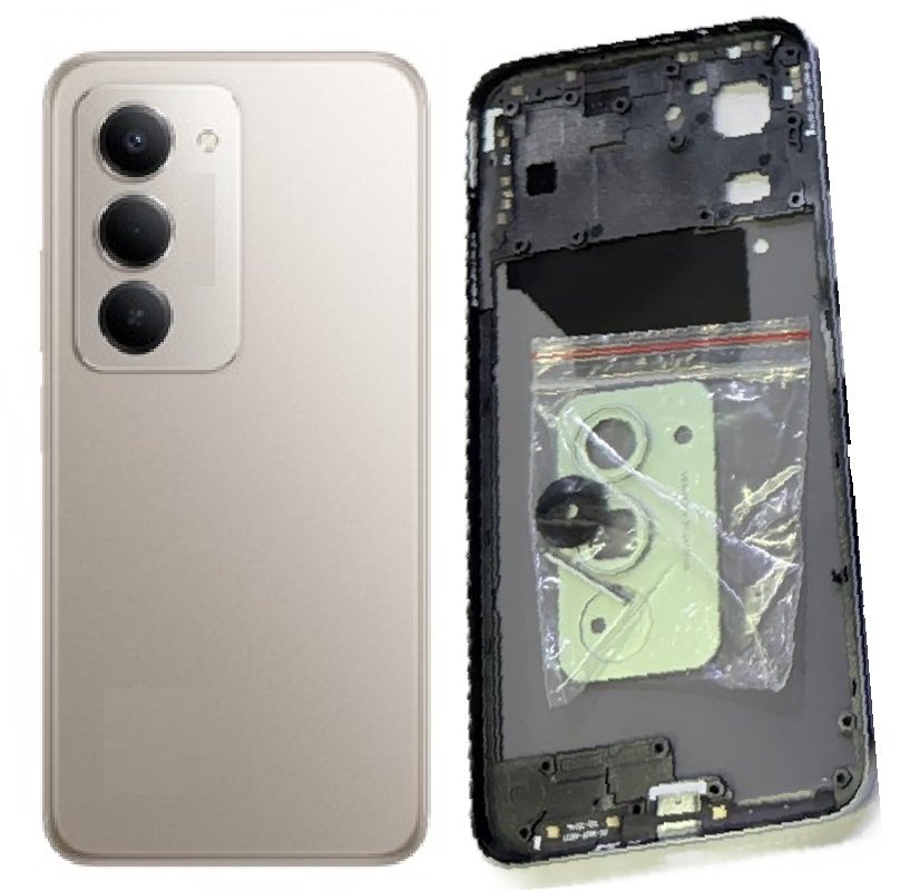 Redmi 15 5G Full Body Housing Replacement Back Frame Middle Chassis with Side Keys – Gold, Green, Black, Purple & White
