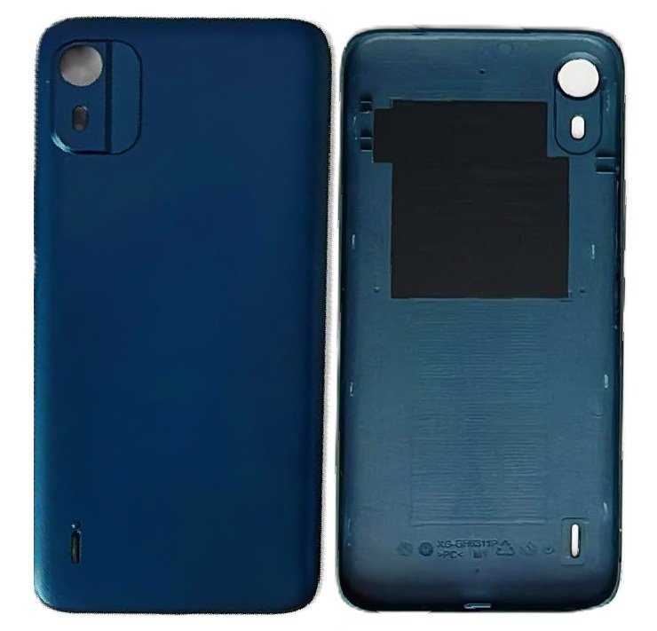 Compatible Replacement Nokia C12 4G Full Body Housing Replacement Back Frame Middle Chassis with Side Keys – Gold, Blue & Black Color: BLACK