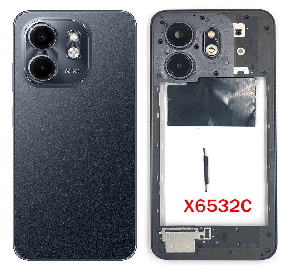 Infinix Smart 9 HD 4G Full Body Housing Replacement Back Frame Middle Chassis with Side Keys – Black, Blue, Grey & Orange