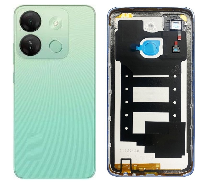 Compatible Replacement Infinix Smart 7 HD 4G Full Body Housing Replacement Back Frame Middle Chassis with Side Keys – White, Blue & Green Color: GREEN