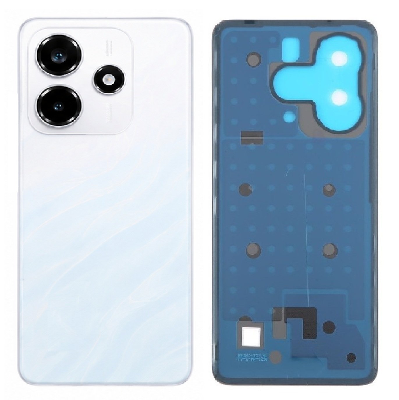 Compatible Replacement for Redmi Note 14 5G Back Panel Battery Cover – Black, White, Green, Brown & Purple Color: White
