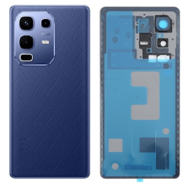 Compatible Replacement for Infinix Note 50S 5G Back Panel Battery Cover – Red, Blue & gold Color: Blue