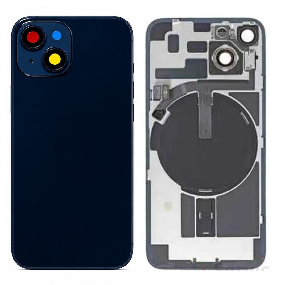 Compatible Replacement for iPhone 14 Housing Body – White, Black & Blue Color: Black