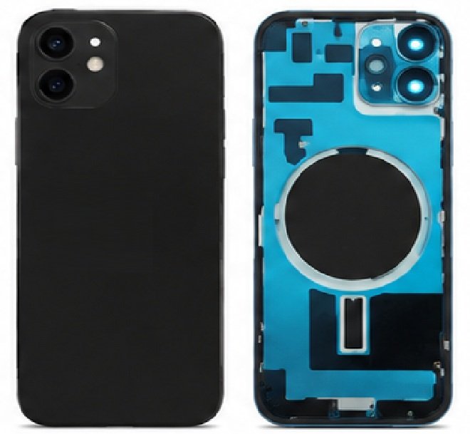 Compatible Replacement for iPhone 14 Plus Back Panel – Blue, Yellow, White, Red, Purple & Black Color: Black