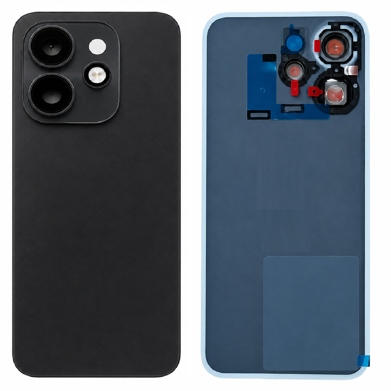 Compatible Replacement for OPPO Reno 15 Pro 5G Back Panel Battery Cover – Black & Blue