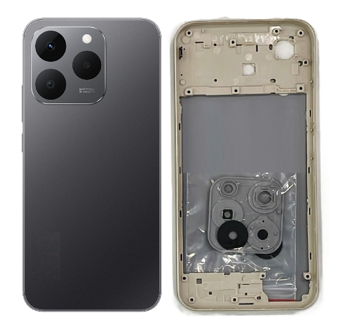 Compatible Replacement for Realme Narzo 90 5G Back Panel Battery Cover – White & Black