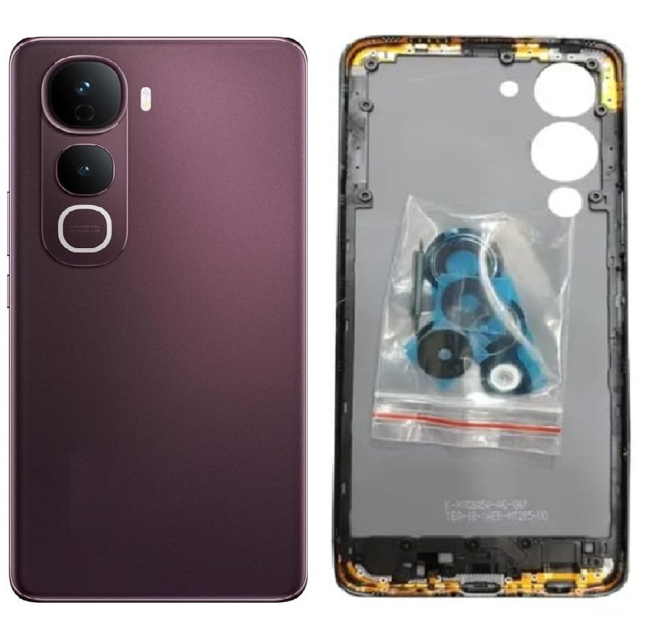 Vivo Y400 Pro 5G Full Body Housing Replacement Back Frame Middle Chassis with Side Keys – Gold, Green, Maroon & White