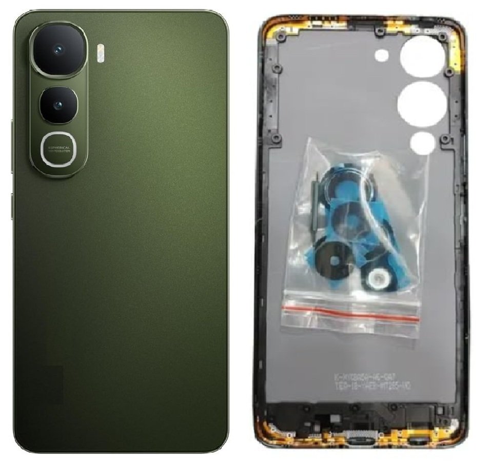 Vivo Y400 Pro 5G Full Body Housing Replacement Back Frame Middle Chassis with Side Keys – Gold, Green, Maroon & White