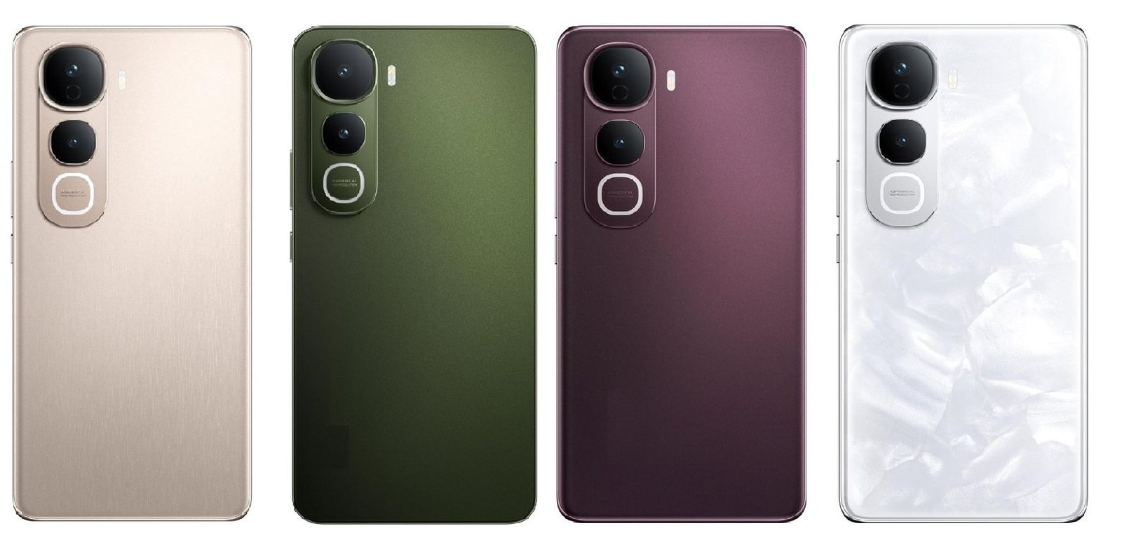 Compatible Replacement Vivo Y400 Pro 5G Full Body Housing Replacement Back Frame Middle Chassis with Side Keys – Gold, Green, Maroon & White