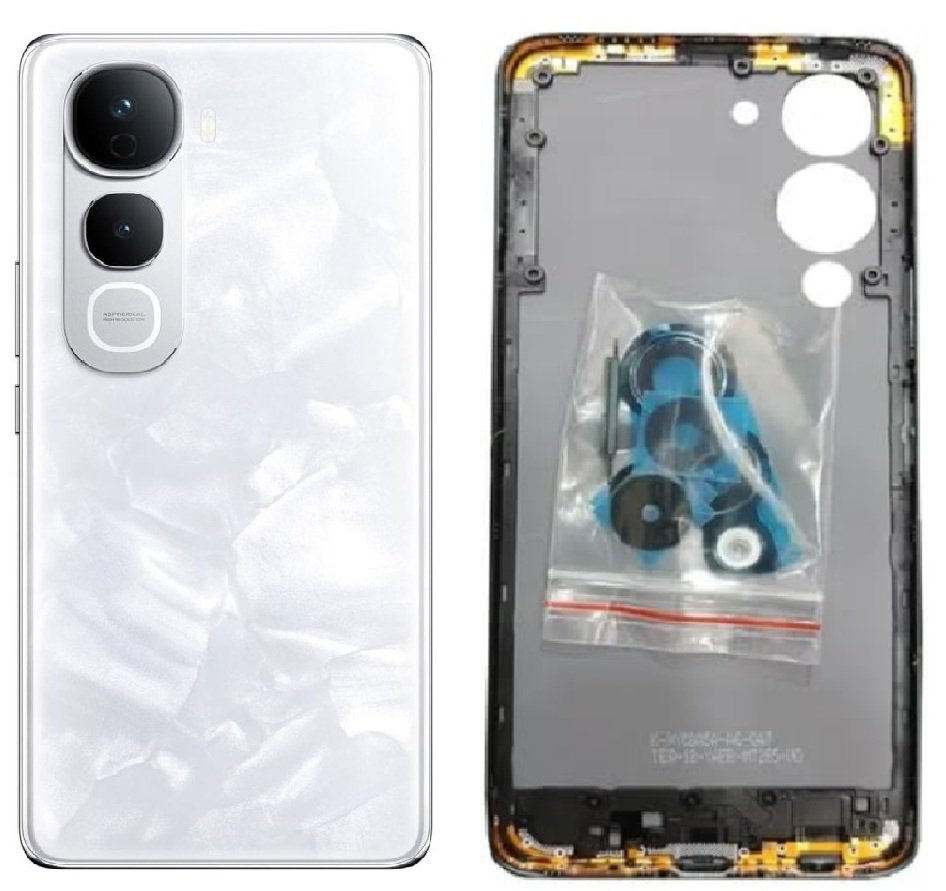 Vivo Y400 Pro 5G Full Body Housing Replacement Back Frame Middle Chassis with Side Keys – Gold, Green, Maroon & White