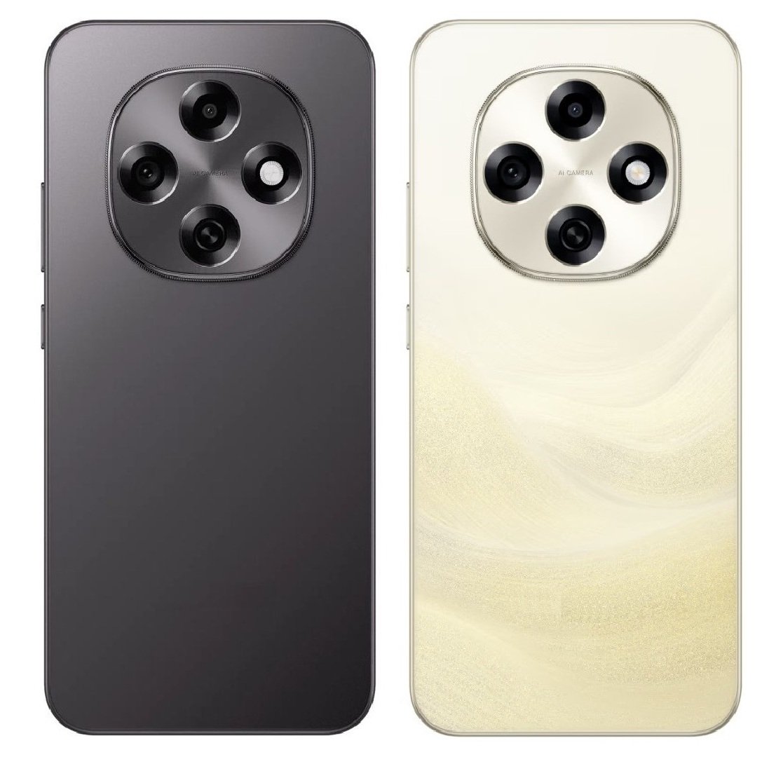 Compatible Replacement Oppo F31 Pro 5G Full Body Housing Replacement Back Frame Middle Chassis with Side Keys – Black & Gold