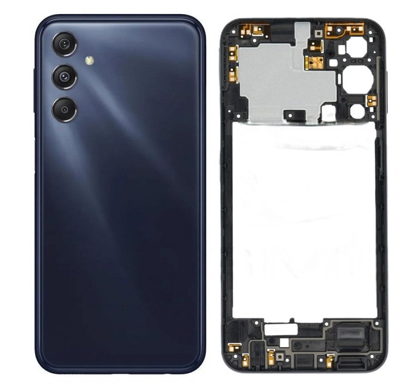 Samsung Galaxy M34 5G Full Body Housing Replacement Back Frame Middle Chassis with Side Keys – Black, White & Green