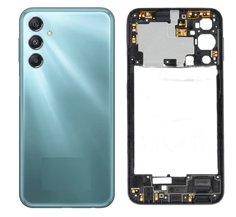 Samsung Galaxy M34 5G Full Body Housing Replacement Back Frame Middle Chassis with Side Keys – Black, White & Green