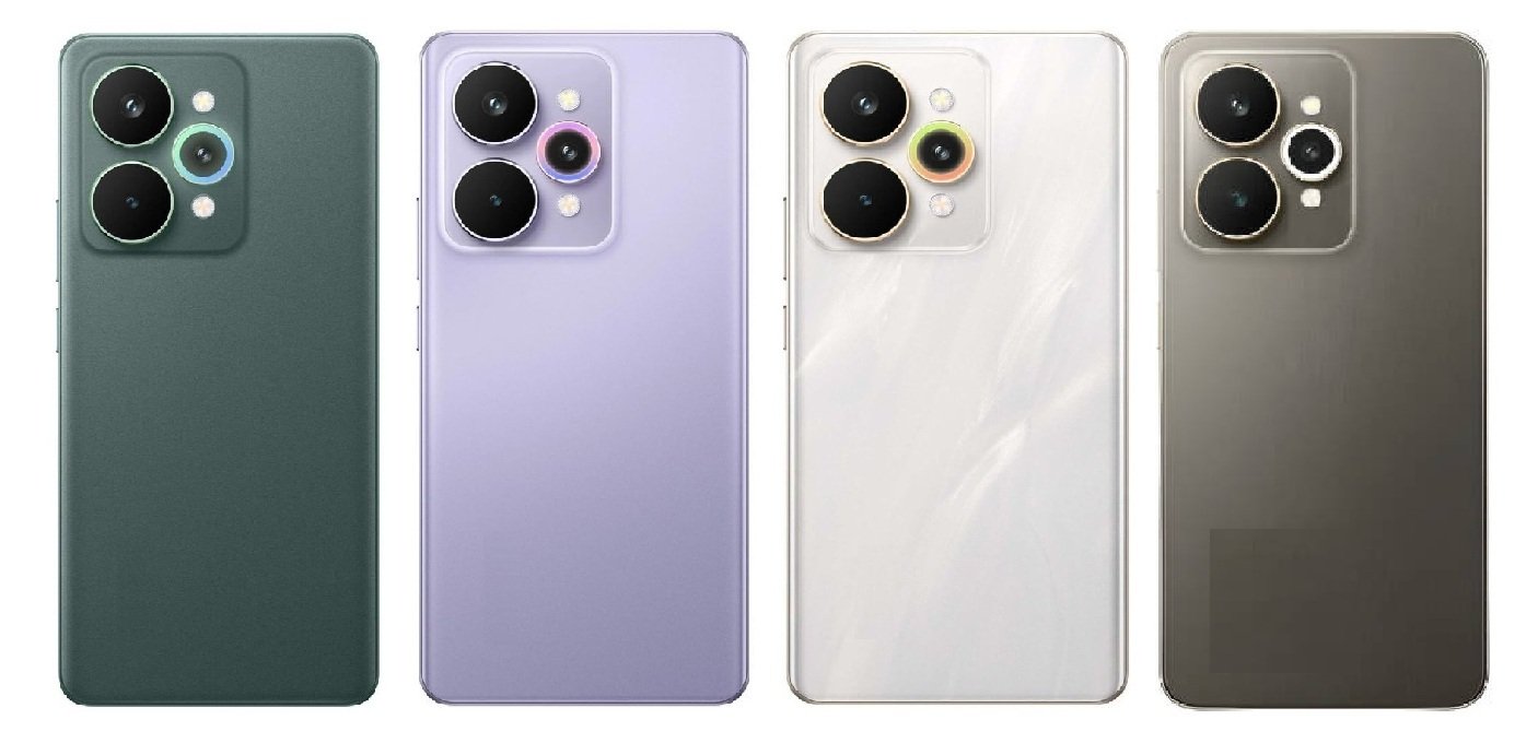 Compatible Replacement Realme 15 Pro 5G Full Body Housing Replacement Back Frame Middle Chassis with Side Keys – Black, Purple, White & Brown