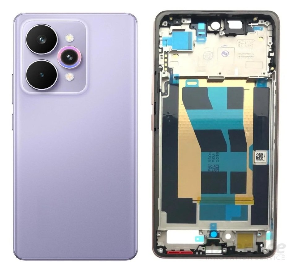 Realme 15 Pro 5G Full Body Housing Replacement Back Frame Middle Chassis with Side Keys – Black, Purple, White & Brown