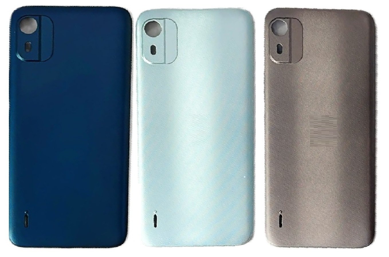 Compatible Replacement Nokia C12 4G Full Body Housing Replacement Back Frame Middle Chassis with Side Keys – Gold, Blue & Black