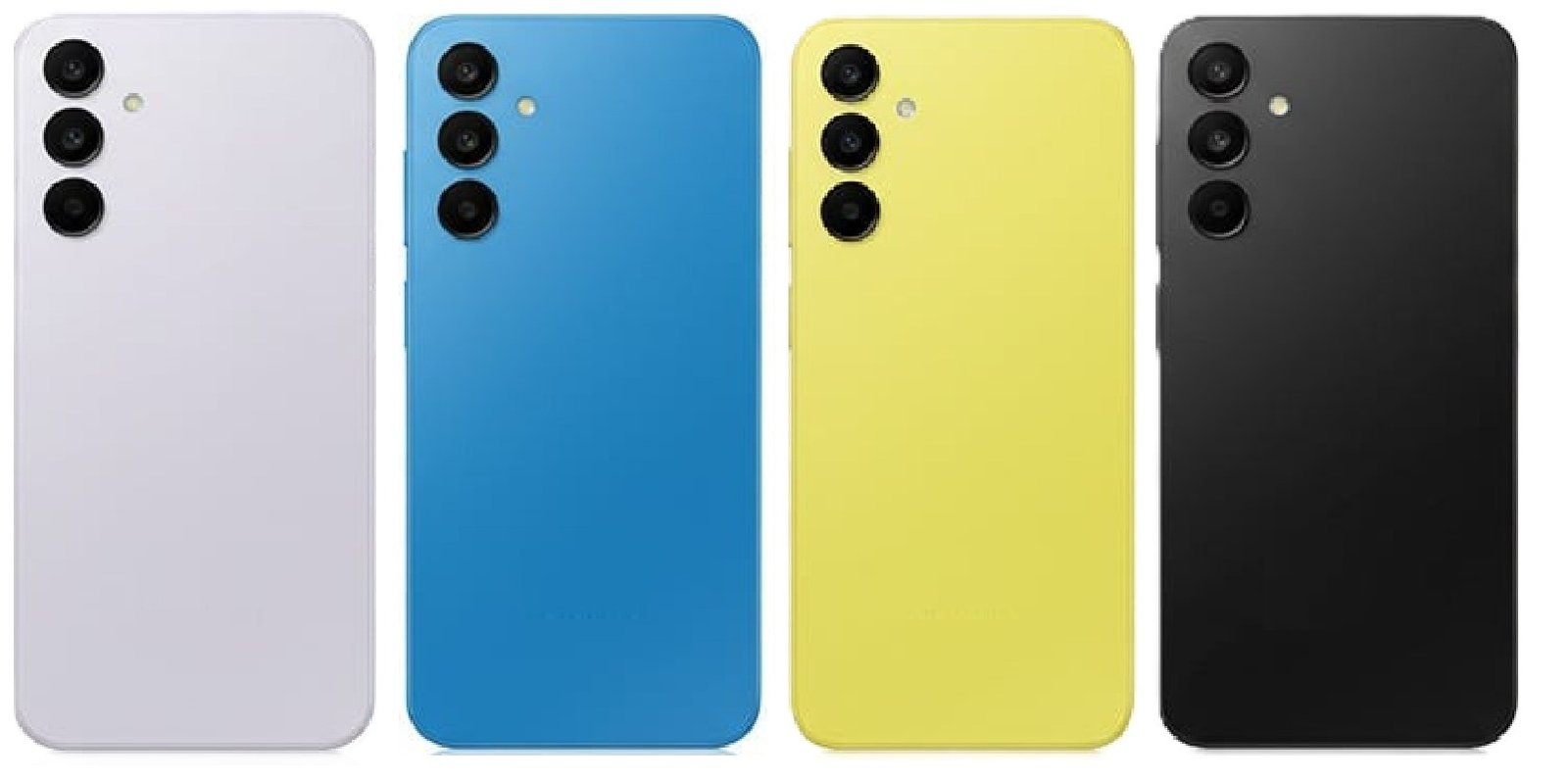 Compatible Replacement Samsung Galaxy A25 4G Full Body Housing Replacement Back Frame Middle Chassis with Side Keys – White, Blue, Yellow & Black