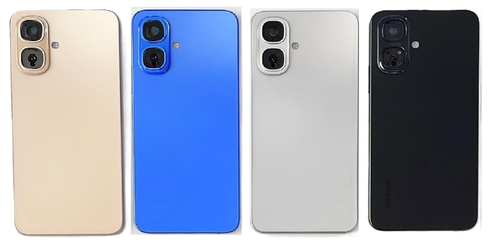 Compatible Replacement Infinix Smart 10 4G Full Body Housing Replacement Back Frame Middle Chassis with Side Keys – Black, Grey, Blue & Gold