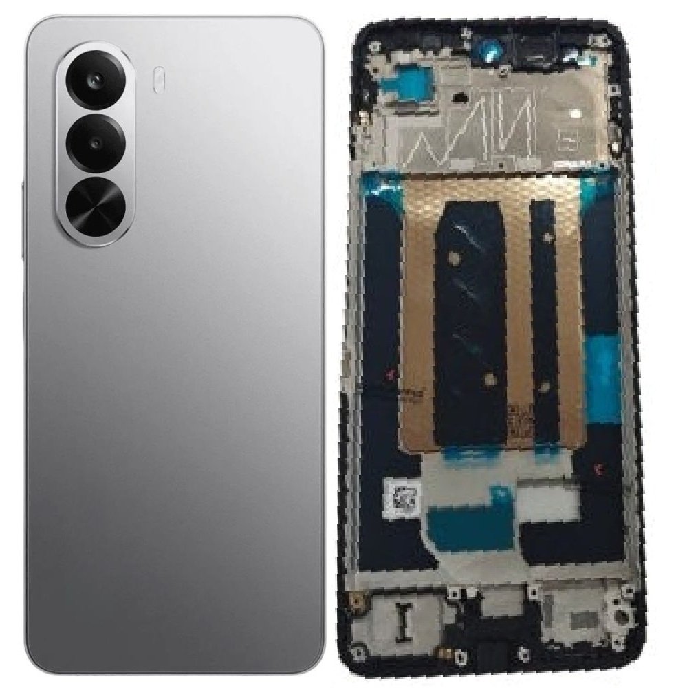 Realme P4X 5G Full Body Housing Replacement Back Frame Middle Chassis with Side Keys – Green, Purple & Grey