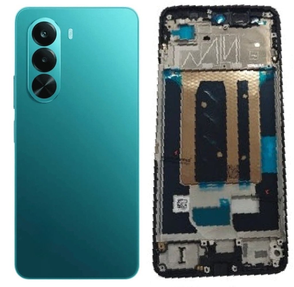 Realme P4X 5G Full Body Housing Replacement Back Frame Middle Chassis with Side Keys – Green, Purple & Grey