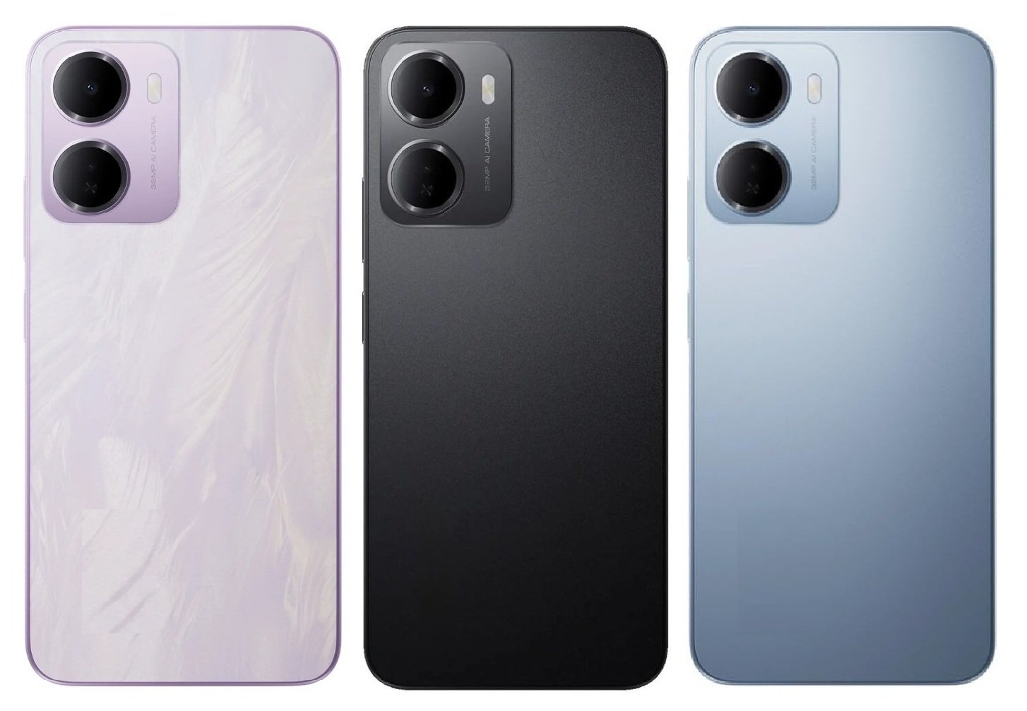 Compatible Replacement Xiaomi Redmi 15A 5G Full Body Housing Replacement Back Frame Middle Chassis with Side Keys – Blue, Black & Purple