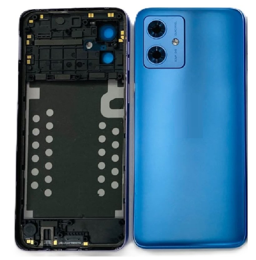 Motorola G64 5G Full Body Housing Replacement Back Frame Middle Chassis with Side Keys – Blue, Purple & Green