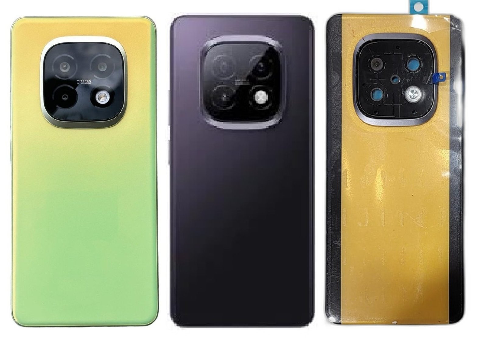 Compatible Replacement Realme Narzo 70 Turbo 5G Back Panel Battery Cover Replacement – Yellow, Green & Black