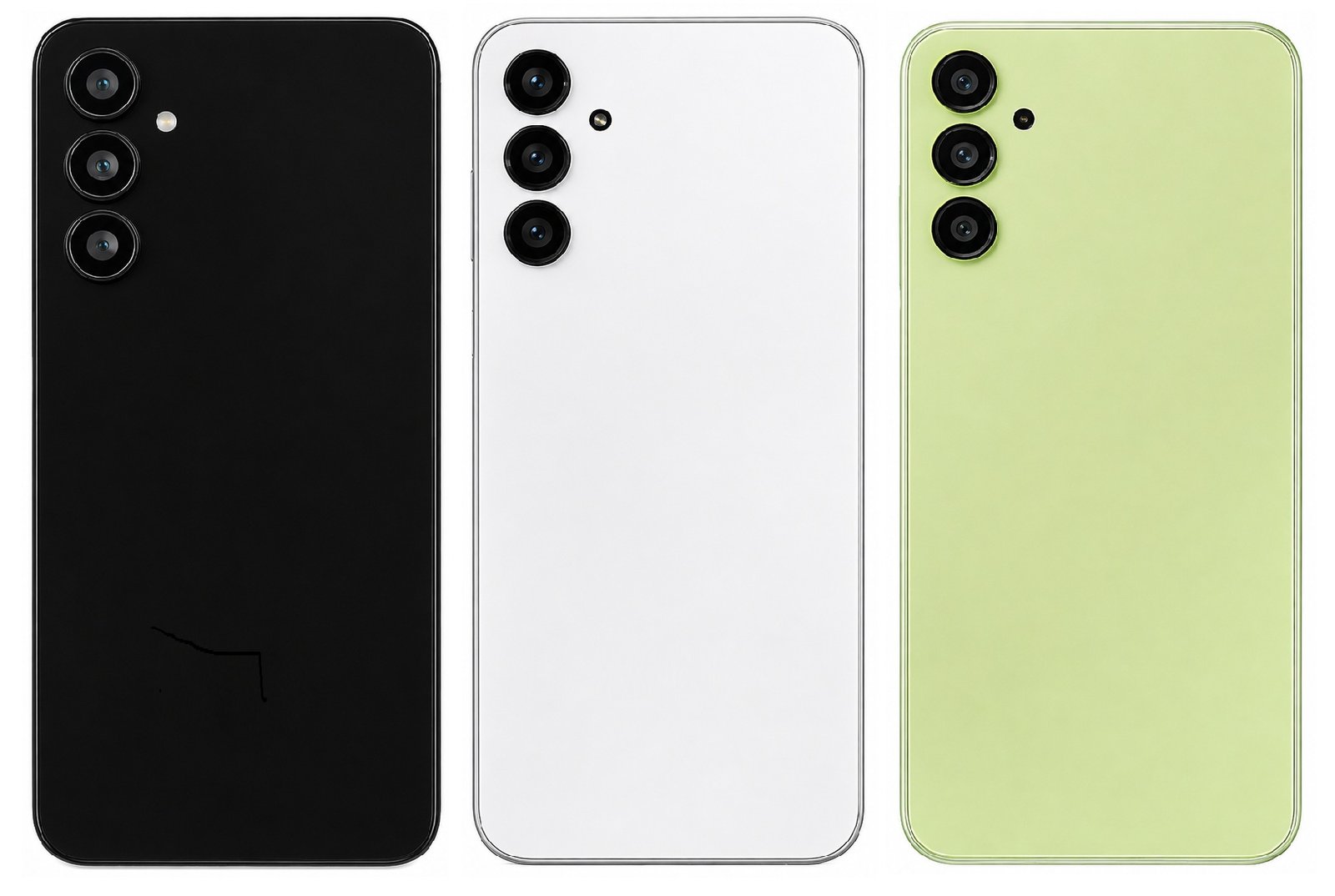 Compatible Replacement for Samsung Galaxy A24 5G Full Body Housing Back Frame Middle Chassis with Side Keys – Black, White & Green