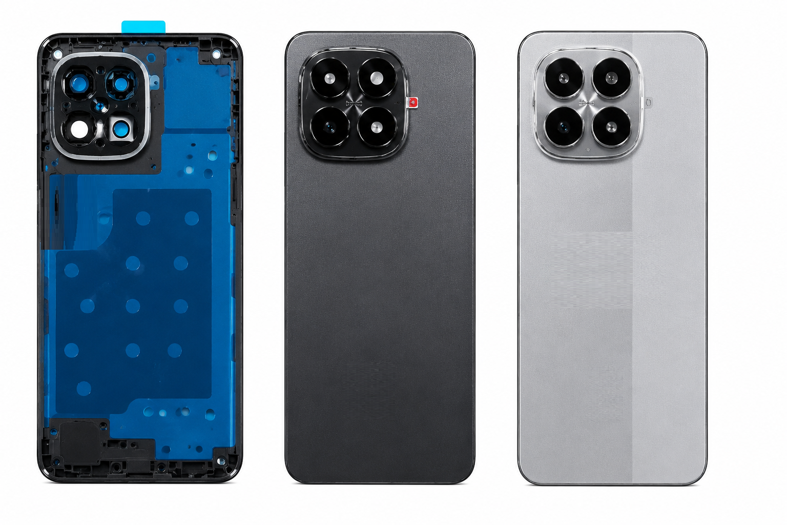 Compatible Replacement for POCO M8 Back Panel – Black & Grey