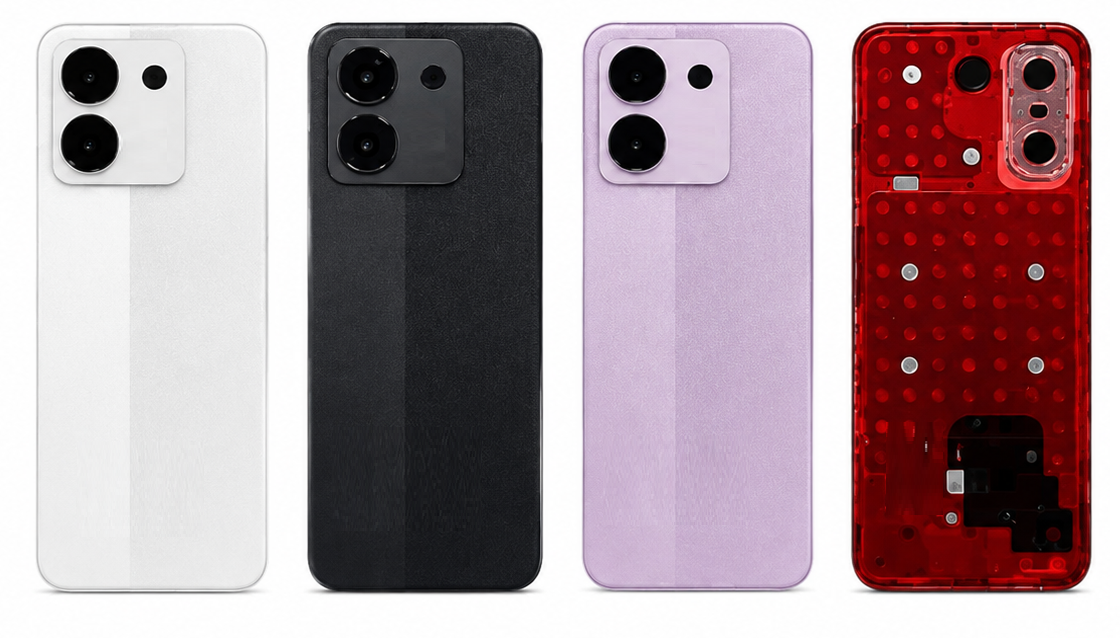 Compatible Replacement for POCO M7 Pro 5G Back Panel – Black, White & Purple