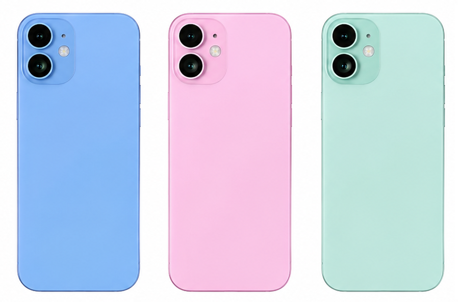 Compatible Replacement for iPhone 16 Housing Body – Blue, Pink & Green
