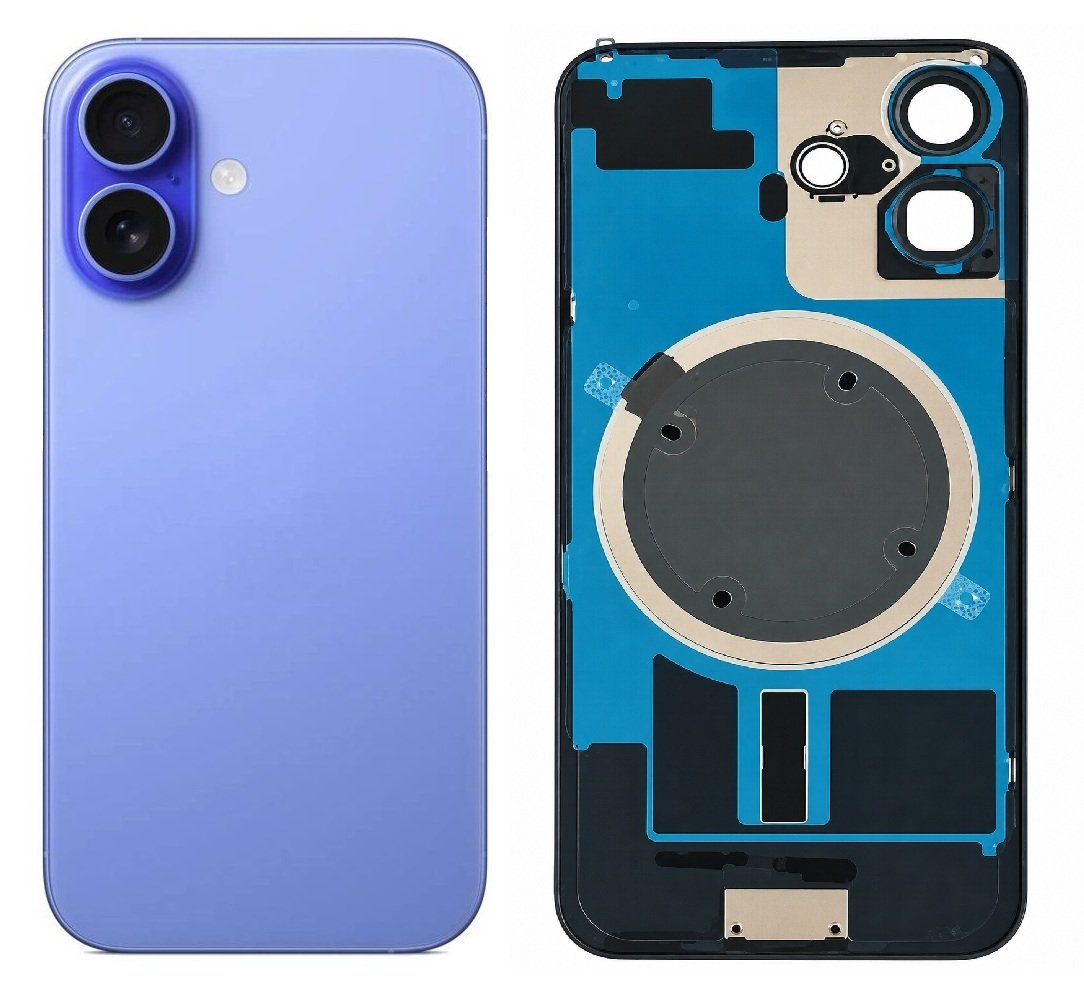 Compatible Replacement for iPhone 16 Plus Back Panel – Pink, White, Blue, Black & Green