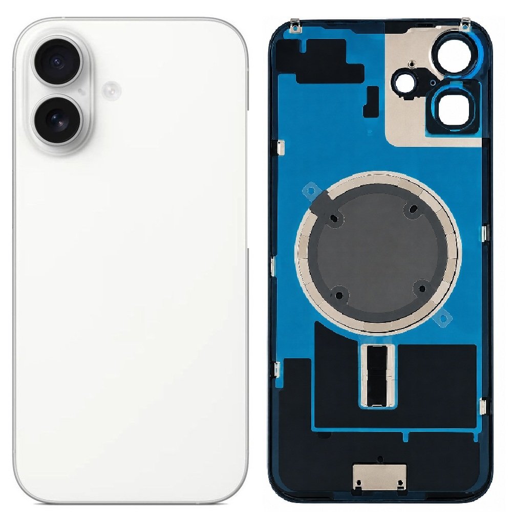 Compatible Replacement for iPhone 16 Back Panel – Pink, White, Blue, Black & Green