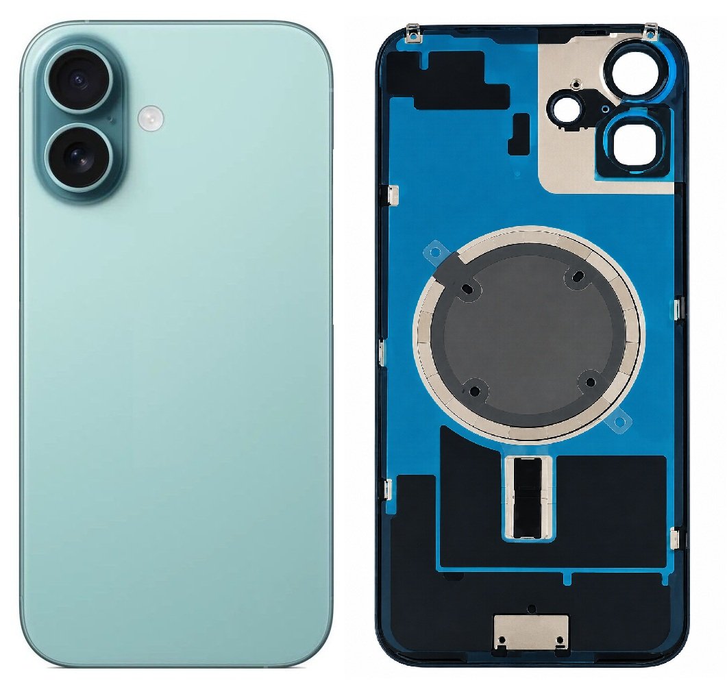 Compatible Replacement for iPhone 16 Back Panel – Pink, White, Blue, Black & Green