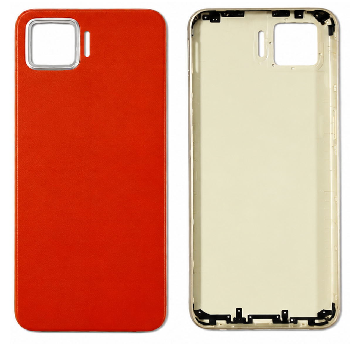 Compatible Replacement OPPO F17 4G Back Panel – Red, Black & White