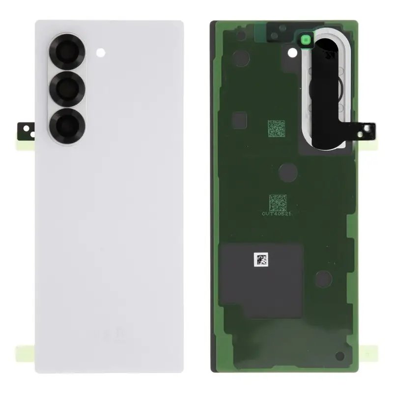 Samsung Galaxy Z Fold6 Back Panel White – Premium Original Replacement with Free Tempered Glass and Back Cover