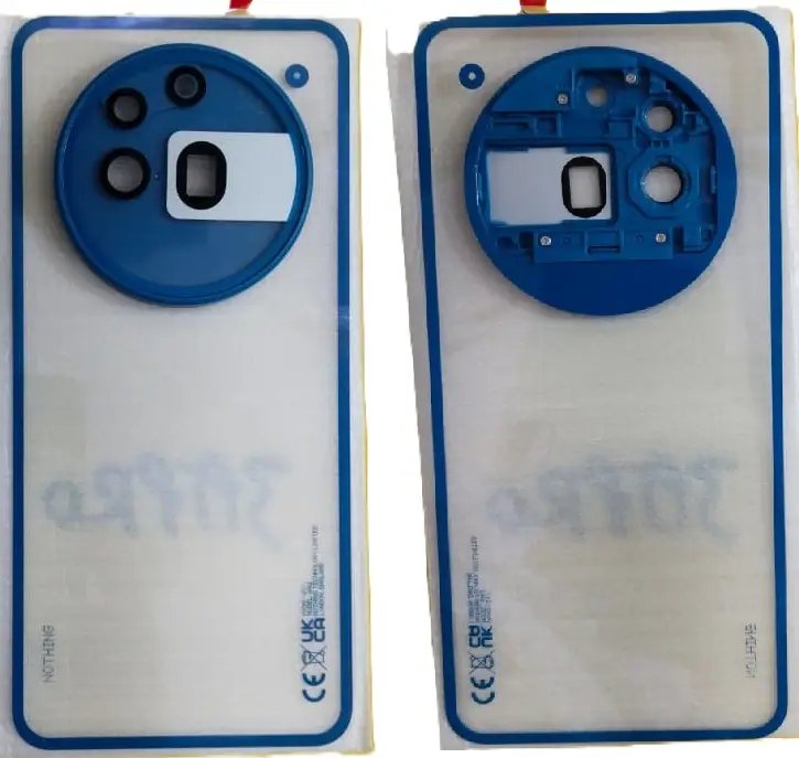 for Nothing Phone 3A Pro Black Panel Blue
