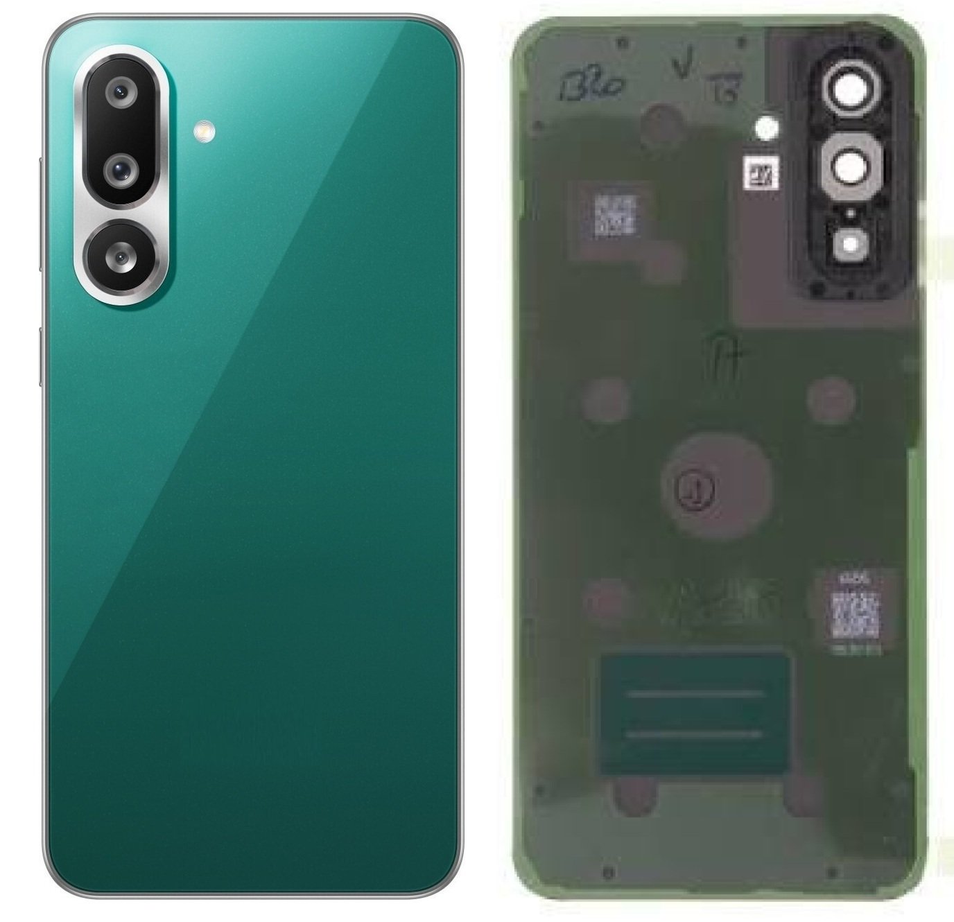 Compatible Replacement Samsung Galaxy M56 / F56 5G Back Panel Battery Cover Replacement – Black, White, Green & Blue Color: GREEN
