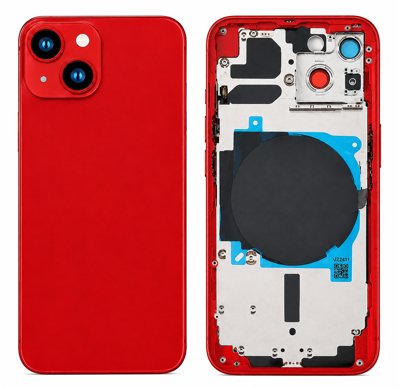 Compatible Replacement for iPhone 13 Housing Body – Red & Blue