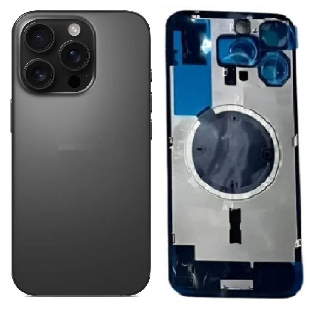 Compatible Replacement iPhone 16 Pro Max Back Panel – Black, White, Gold & Grey