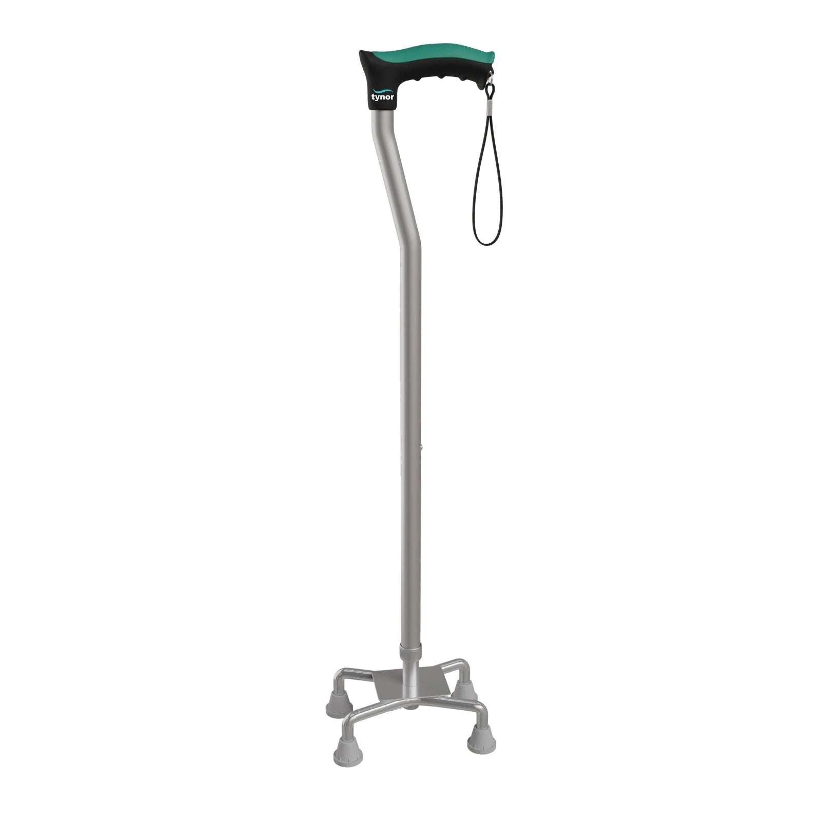 Adjustable 4 Leg Quadripod Walking Stick with Comfortable Grip for Senior Citizens