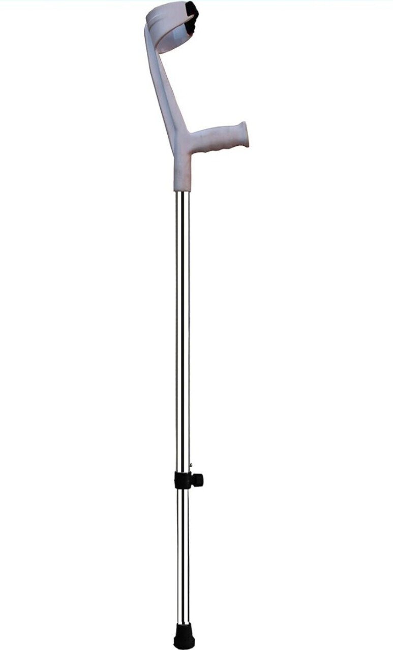 Height Adjustable Forearm Elbow Crutch Walking Stick for Men, Women & Senior Citizens