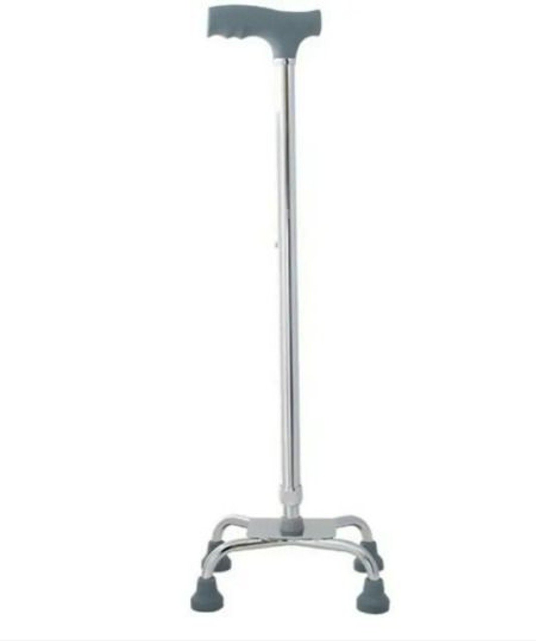 4 Leg Quadripod Walking Stick with Wide Metal Base for Senior Citizens