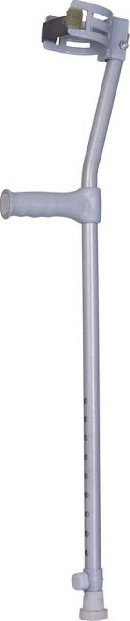 Grey Height Adjustable Forearm Elbow Crutch with Arm Cuff for Men Women & Elderly