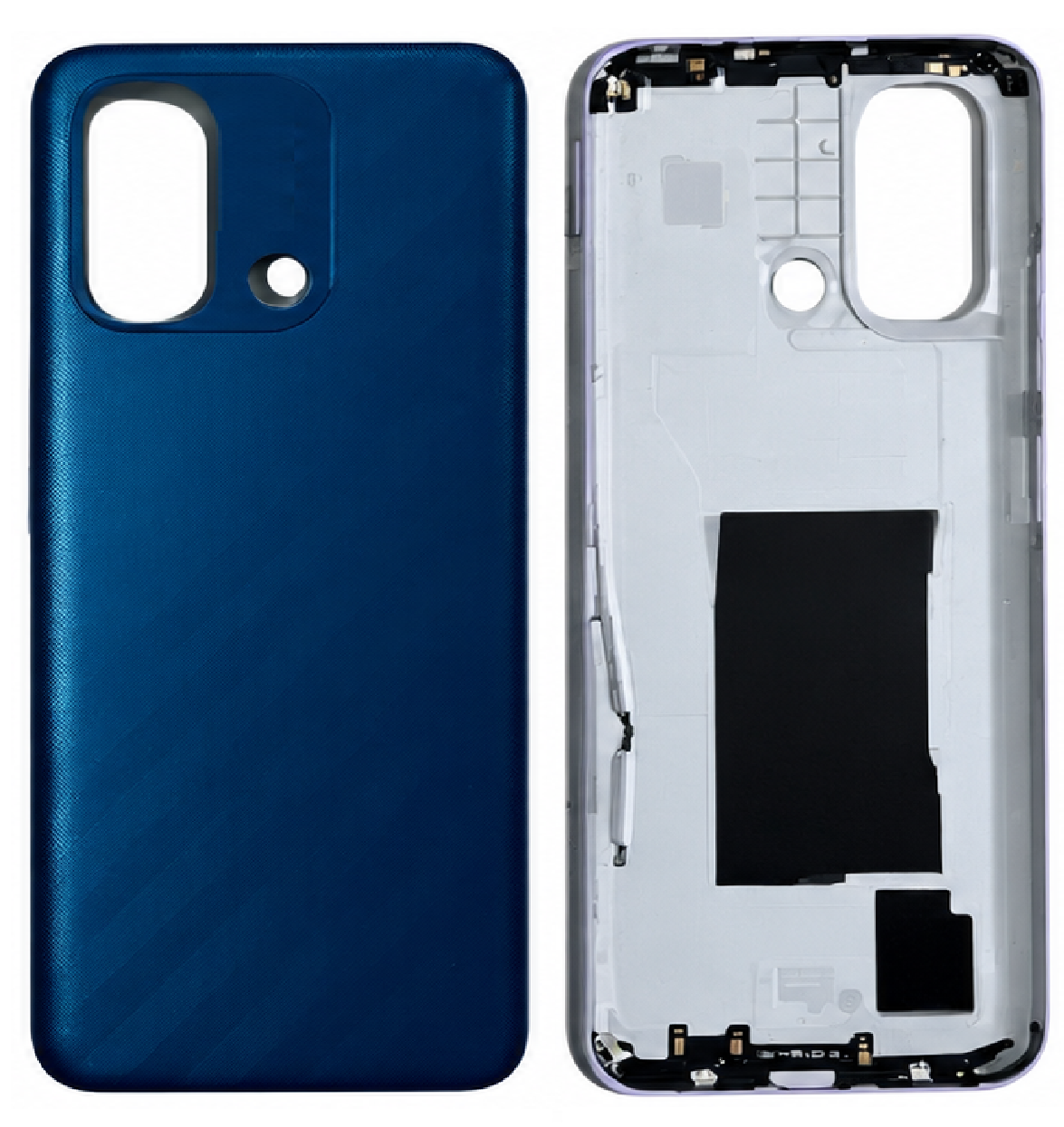 Compatible Replacement for Redmi 12C Back Panel – Black, Navy Blue, Purple & Green